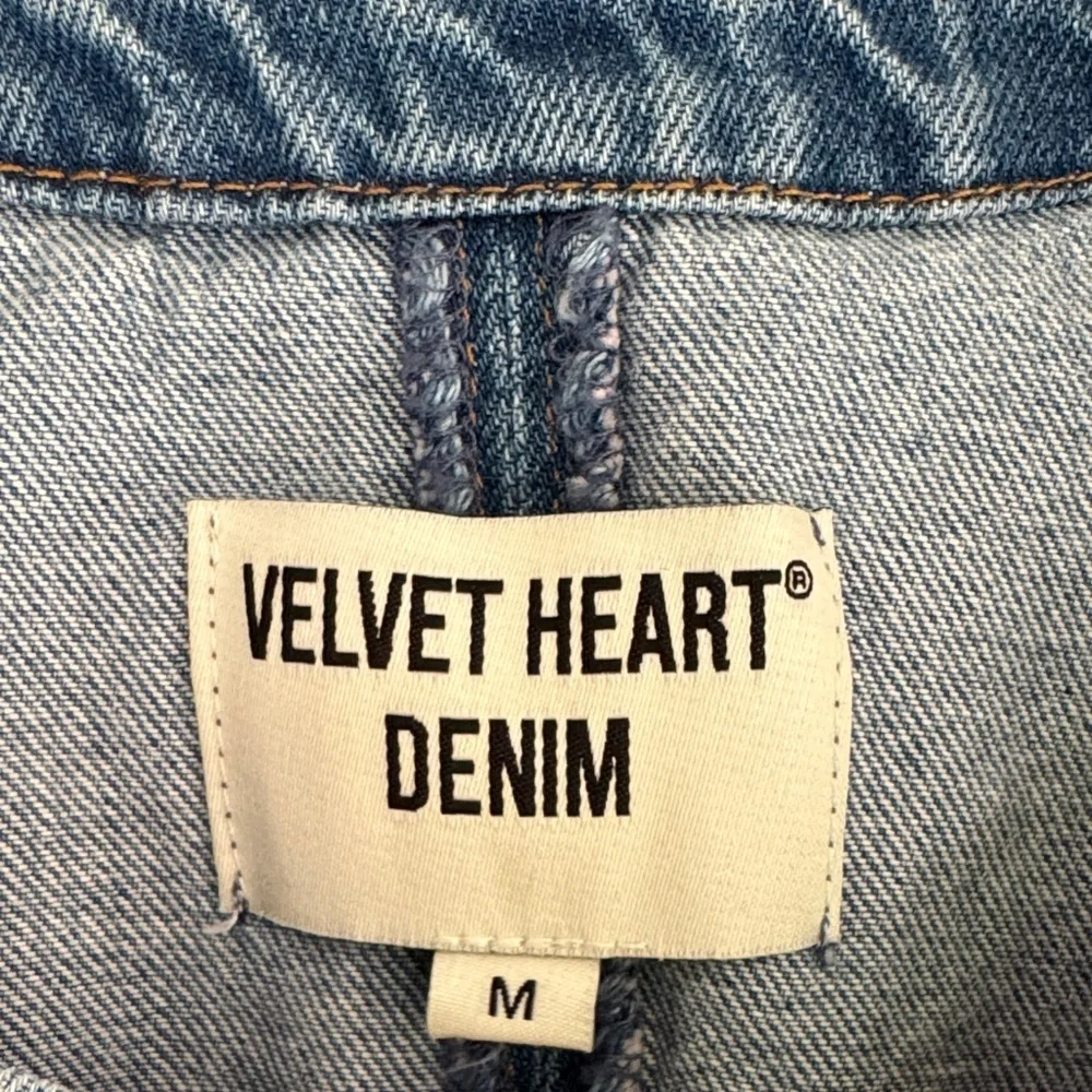Velvet Heart Blue Denim Vest with Button Accents - Picture 2 of 8